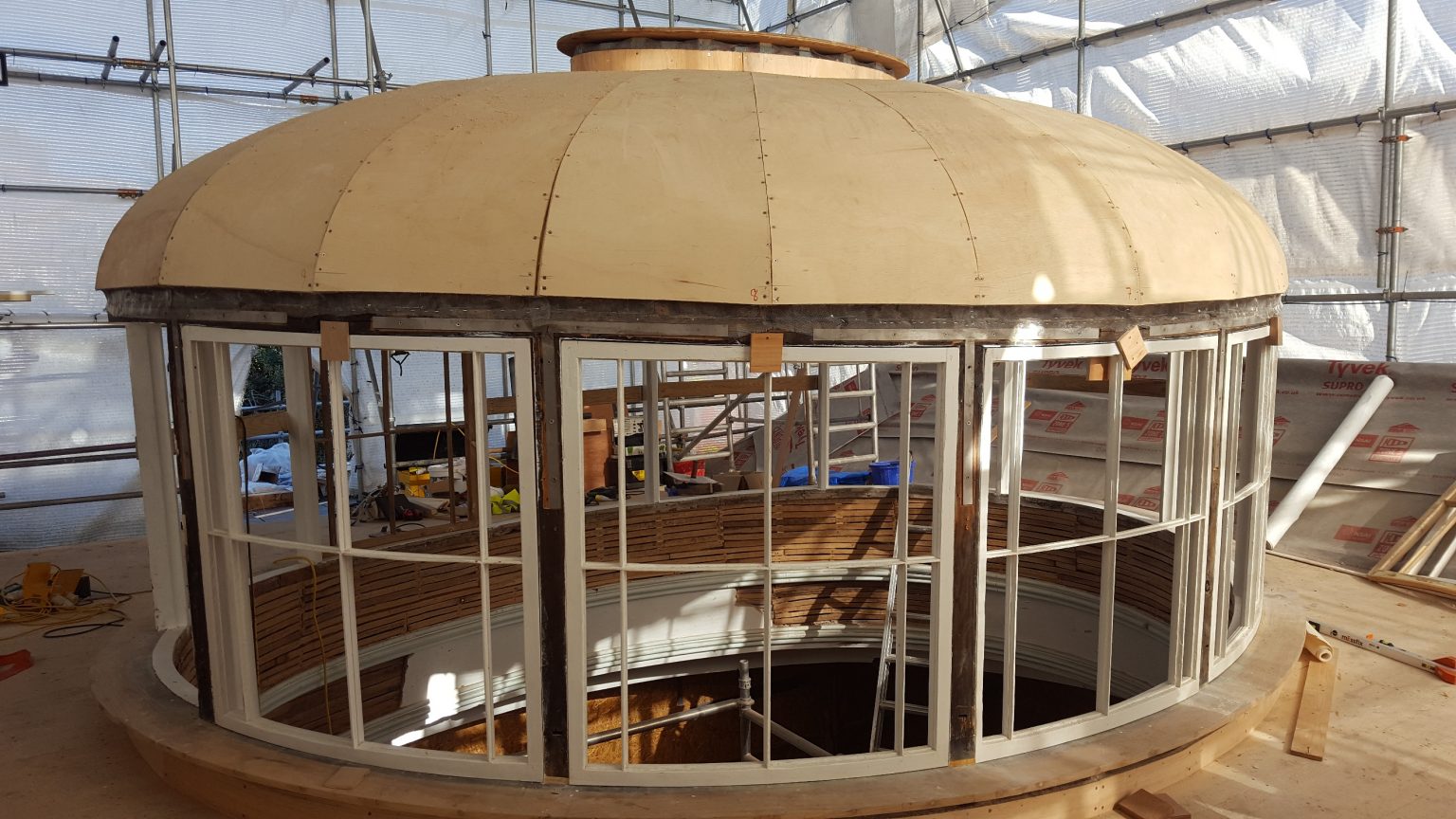 We’re currently working at the Devon and Exeter Institute, helping to restore the beautiful iconic roof lanterns above the library.