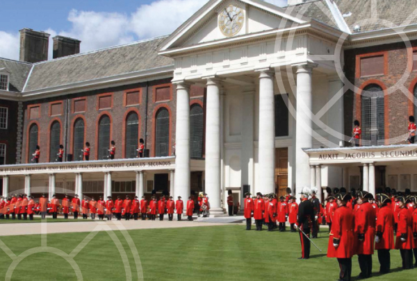 Rubbing shoulders with the redcoats